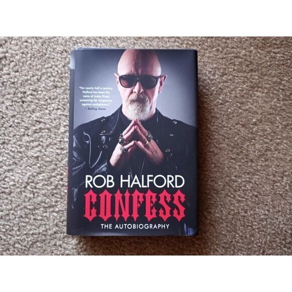 ROB HALFORD CONFESS SIGNED BOOK Hardcover COA 1ST Edition Autograph Judas Priest - Picture 2 of 6